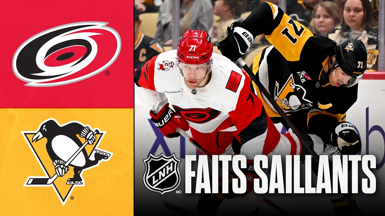 Hurricanes vs Penguins 22/03/26 | Faits saillants