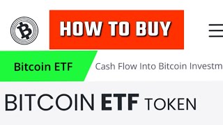 How to buy Bitcoin ETF on Pre-sale