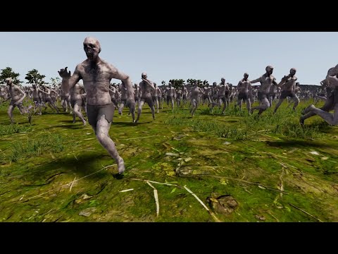 UEBS 2 | Fierce battle! 60k Roman army vs 1 million Zombies. Ultimate Epic Battle Simulator 2
