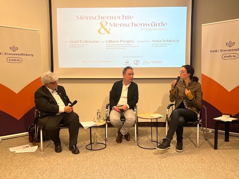 EwB | Menschenrechte & Menschenwürde - Ein Gesprächsabend mit Gilbert Pregno und Arnd Pollmann