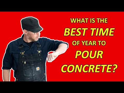 When Is The Best Time Of Year To Pour Concrete?