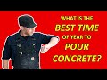 When Is The Best Time Of Year To Pour Concrete?