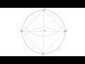 How to divide a circle into four equal parts