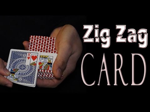 Free Card Magic - Zig Zag Card Trick Tutorial