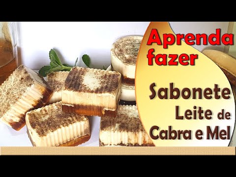 Como fazer Sabonete de Leite de Cabra e Mel - com corante natural