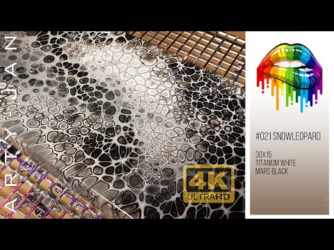 ❄ #021 SnowLeopard | 4K showcase | Monochrome Pour | black & white