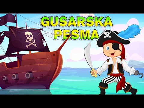 Gusarska pesma - HIT pesmica za decu | Mali gusari | Pesma o gusarima | Gusari i blago