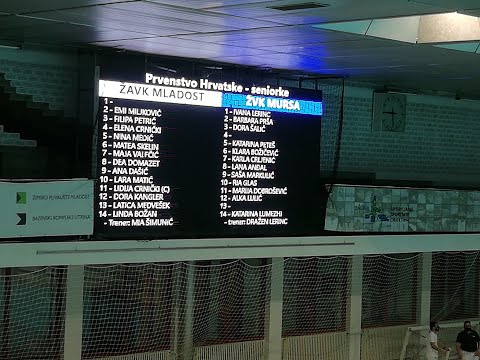 PRVENSTVO HRVATSKE SENIORKE (Sezona 2020/2021) 1.kolo ŽAVK Mladost vs. ŽVK Mursa