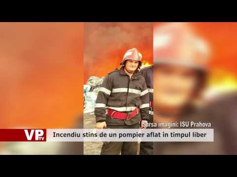 Foc stins de un pompier aflat în timpul liber