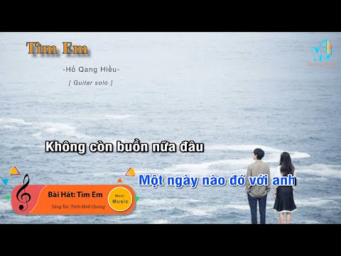 [Karaoke] Tìm  Em -Hồ Quang Hiếu (Guitar Solo Beat), Muối Music | Tháng Năm