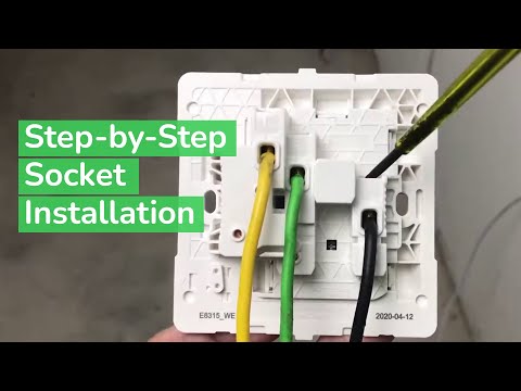 Part of a video titled How to Install Schneider Electric AvatarOn Switch Socket - YouTube