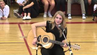 Rachel Rolleri Sings "Hey Jude" - Hoopla Rally 2014