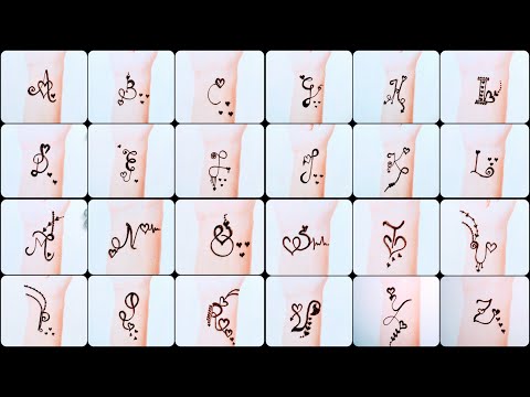 download lagu mp3 mp4 Alphabet Mehndi Design, download mp3 Alphabet Mehndi Design free downloadn, video klip Alphabet Mehndi Design