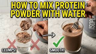How to Mix Protein Powder With Water