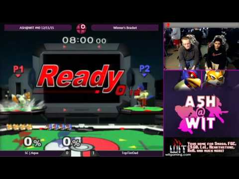 SC | Aqua (Fox) vs TopTierDad (Falco) - ASH@WIT #40 Melee Bracket