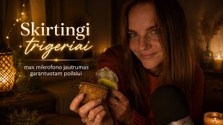 ASMR lietuviškai | Skirtingi trigeriai + max mikrofono jautrumas | Atsipalaidavimas 100%