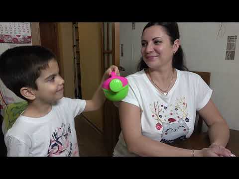 Kid helps mom and receives gifts - new cars!