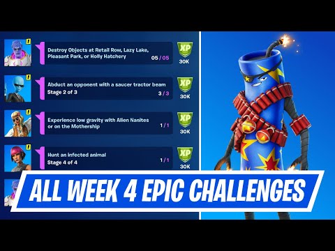 All Week 4 Epic Quest Challenges Guide in Fortnite - How to complete Week 4 Epic Quests in Season 7