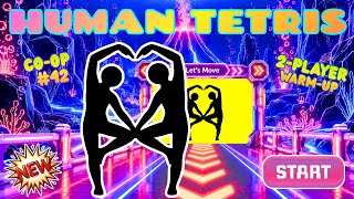 HUMAN TETRIS 2 Player Co-op 💥 | Easy Game Challenge | High-Quality Immersive Interactive Warm-Up