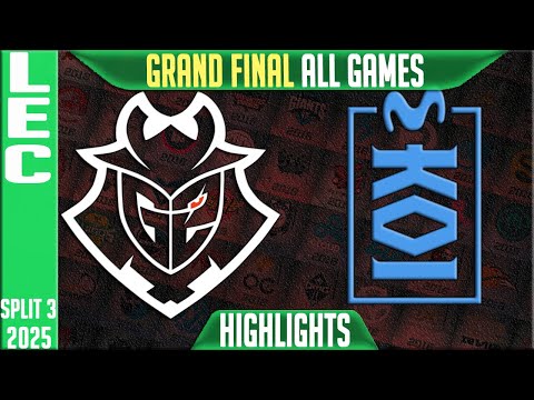 G2 vs MKOI GRAND FINAL | LEC Playoffs 2025 – Highlights (ALL GAMES) | Kaza LoL LCS Highlights