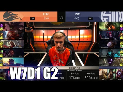 Echo Fox vs TSM | Week 7 Day 1 S6 NA LCS Spring 2016 | FOX vs TSM (Team Solomid) G2 W7D1