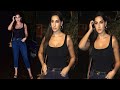 Belly Queen Nora Fatehi Looking EXY In Black Top With Deep Neck BHOOT POLICE Promotion