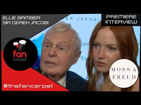 Moss & Freud Premiere Interviews: Ellie Bamber and Sir Derek Jacobi on the Iconic Kate Moss