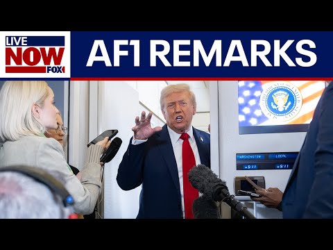 Video | Gaza peace deal: Trump takes questions on way back to US | LiveNOW from FOX