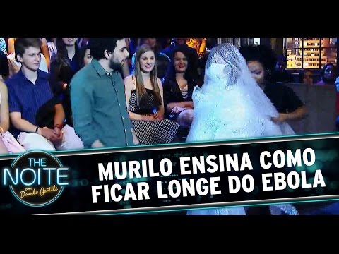 The Noite (15/10/14) - Murilo ensina como ficar longe do vírus ebola