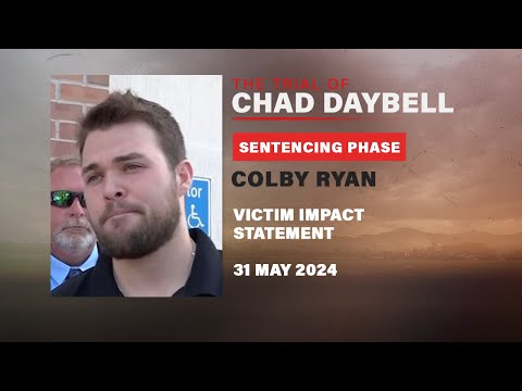 Colby Ryan reads victim impact statement during Chad Daybell sentencing phase