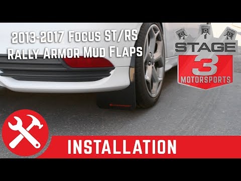 2013-2017 Focus ST & RS Rally Armor Front and Rear Mud Flaps Install
