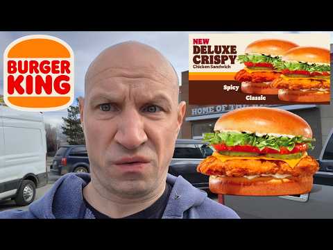 Burger King's New Deluxe Crispy Chicken Sandwich!