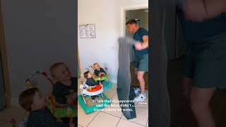 パパが消えるマジックを見た反応が可愛い！[TikTok]