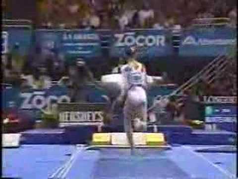 Andreea Munteanu - 2003 Worlds Team Finals - Vault