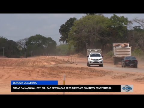 Obras da Marginal Poti Sul são retomadas após contrato com nova construtora 18 10 2022