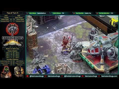 Warhammer 40k Live! 6/12/21 - Keith (Space Wolves) vs Chris (Tyranids)