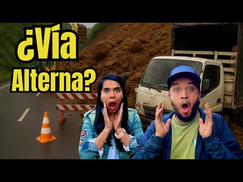 RUTA ALTERNA para evitar el DERRUMBE en la vía VILLAVICENCIO