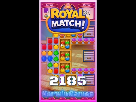 Royal Match Level 2185 - Hard Level - No Boosters Gameplay