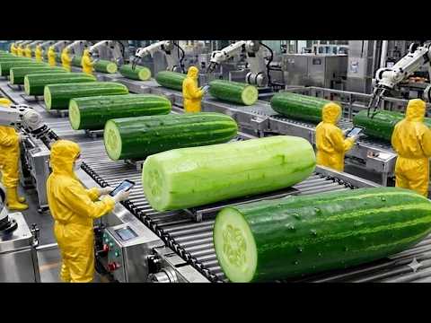 Cucumber Pickles Vlasic Mega Factory: Processing Millions of Cucumbers for Pickles (Full Process)