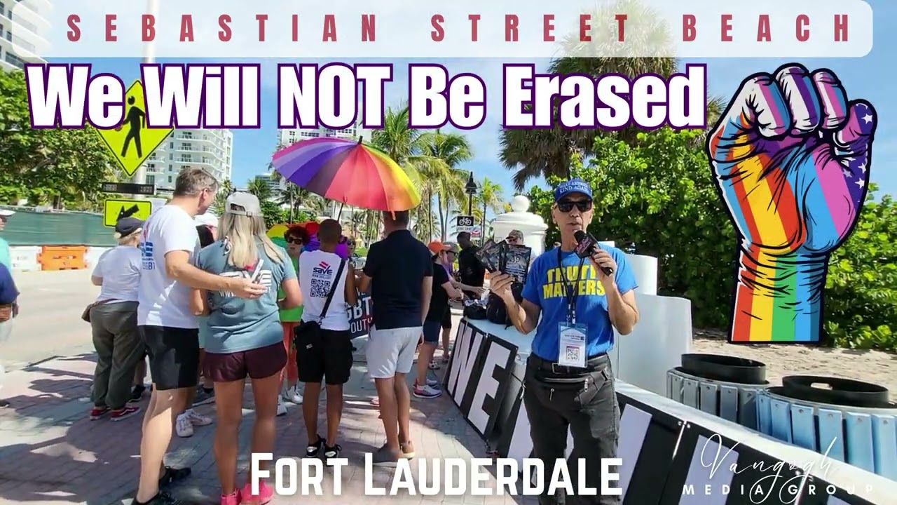 Truth Matters & Alfredo Olvera Dolphin Democrats President Defend Rainbow Crosswalks