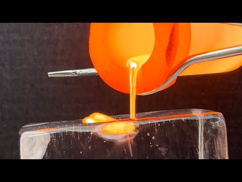 Molten Metals vs Ice 🧊(Compilation) #Satisfying #Experiments #ASMR #MoltenMetal #RedHot