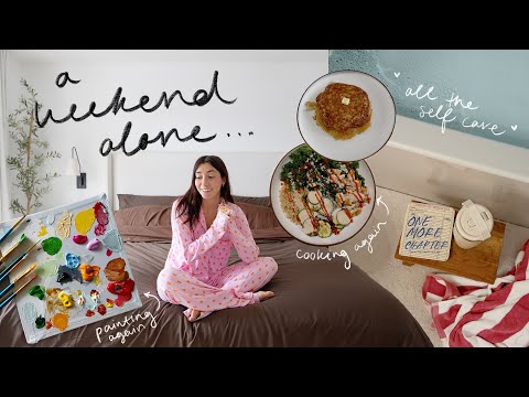 vlogmas day 3! 💕 a weekend alone to heal, paint & practice self love