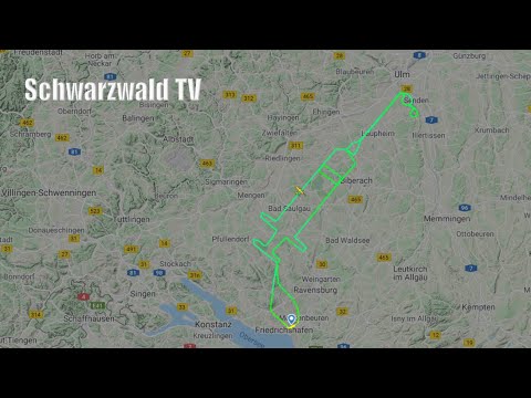 🚨🛩️ Bodensee-Pilot fliegt mit Diamond DA20 Katana "Impfspritzen"- Route – mit O-Ton und Cockpitview