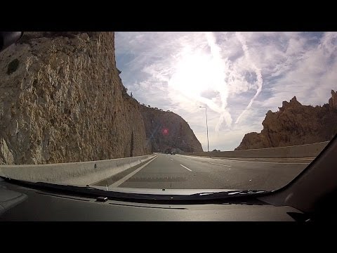 Drving on Olympia Odos & Attiki Odos from Lechaio to Agia Parasevi, Athens - onboard camera