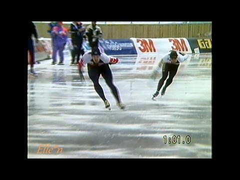 World Championships Sprint Inzell 1991 - 1000 m Y. Kuroiwa - Jansen