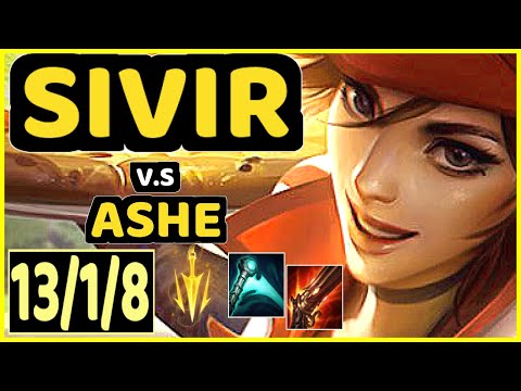 JAVAAA (SIVIR) vs ASHE - 13/1/8 KDA BOTTOM ADC CHALLENGER GAMEPLAY - EUW