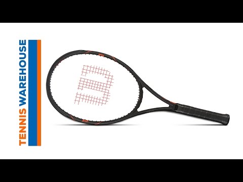 WILSON BURN FST 99 Black Unstrung Tennis Racquet With Cover Black 