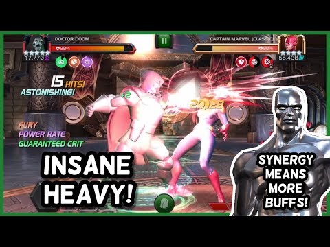 Maxed Dr Doom With Silver Surfer + Annihilus Synergy Cheesefest! | Marvel Contest of Champions