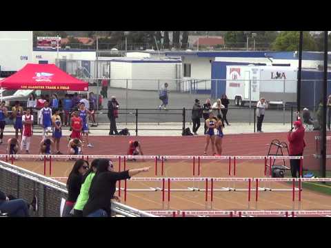 FSB 110m Hurdles vs Fountain Valley 4-22-15 - Los Alamitos Boys