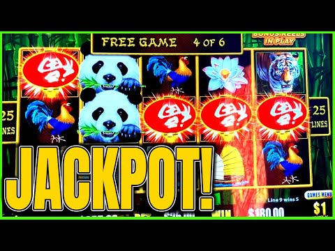 OMG JACKPOT 4 SCATTER RETRIGGER! Panda Magic Dragon Link Slot